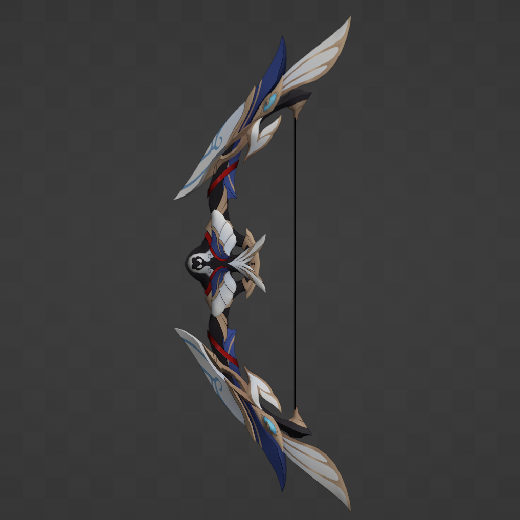 Yukong Bow - Digital 3D Model - Honkai: Star Rail - Yukong Cosplay
