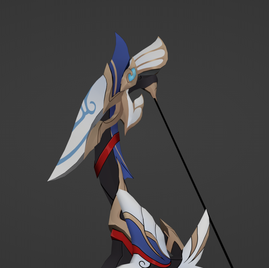 Yukong Bow - Digital 3D Model - Honkai: Star Rail - Yukong Cosplay