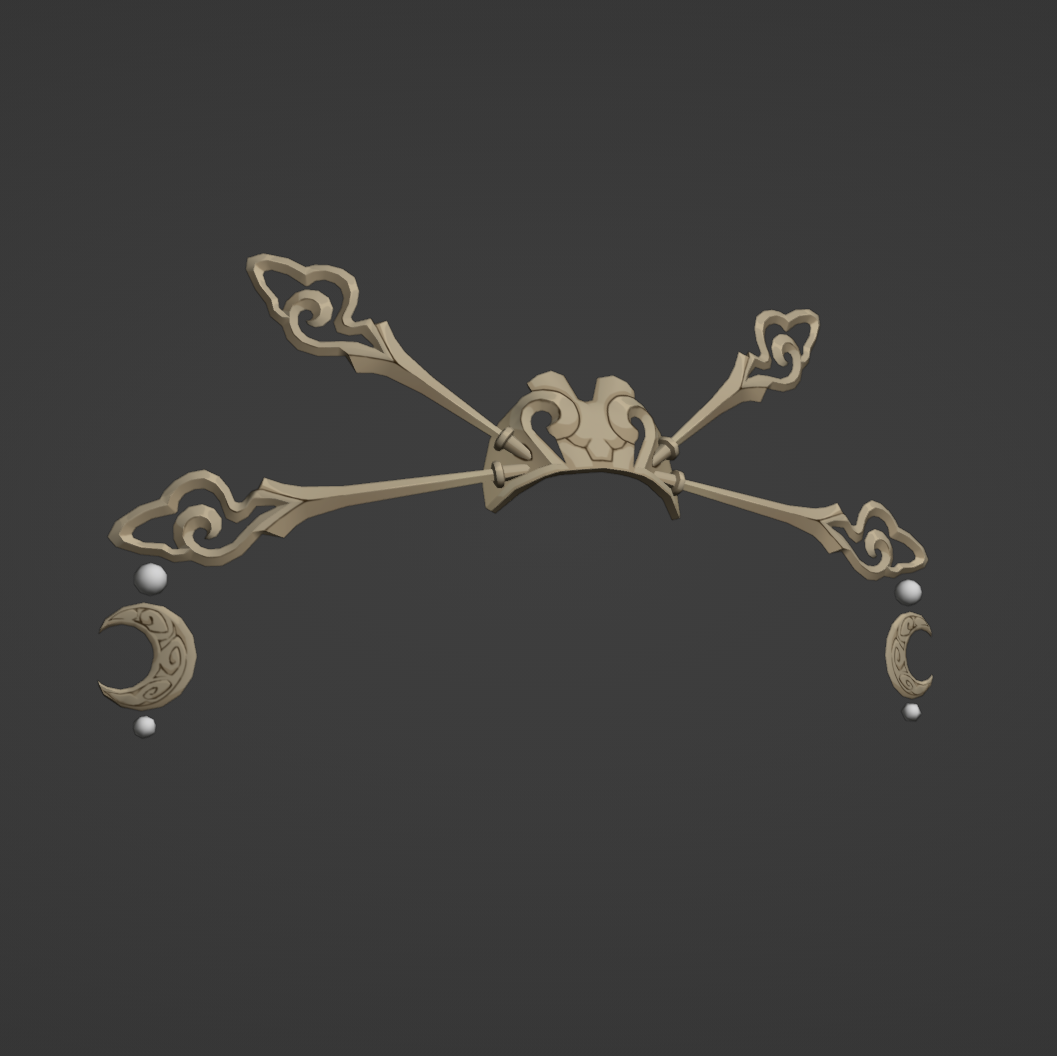 Fu Xuan Accessories - Digital 3D Model - Honkai: Star Rail - Fu Xuan Cosplay