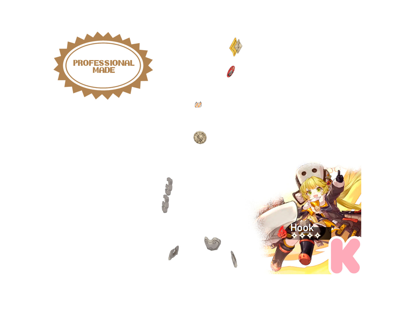 Hook Accessories - Digital 3D Model - Honkai: Star Rail - Hook Cosplay