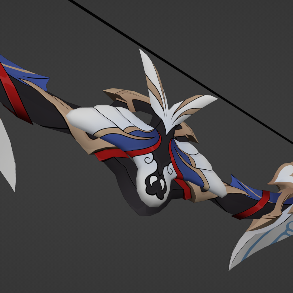 Yukong Bow - Digital 3D Model - Honkai: Star Rail - Yukong Cosplay