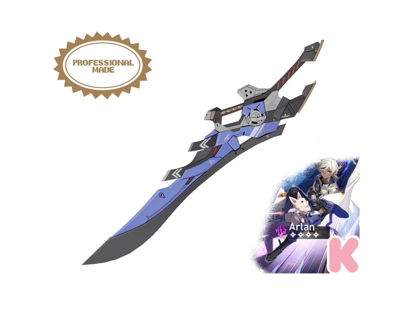 Arlan Sword - Digital 3D Model Files and Physical 3D Printed Kit Options - Honkai: Star Rail Cosplay - Arlan Cosplay