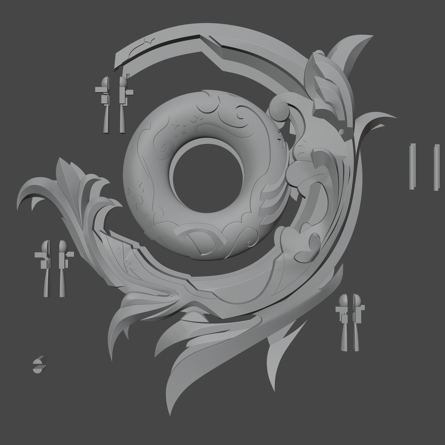 Everlasting Moonglow - Digital 3D Model - Genshin Impact - Sangonomiya Kokomi Cosplay
