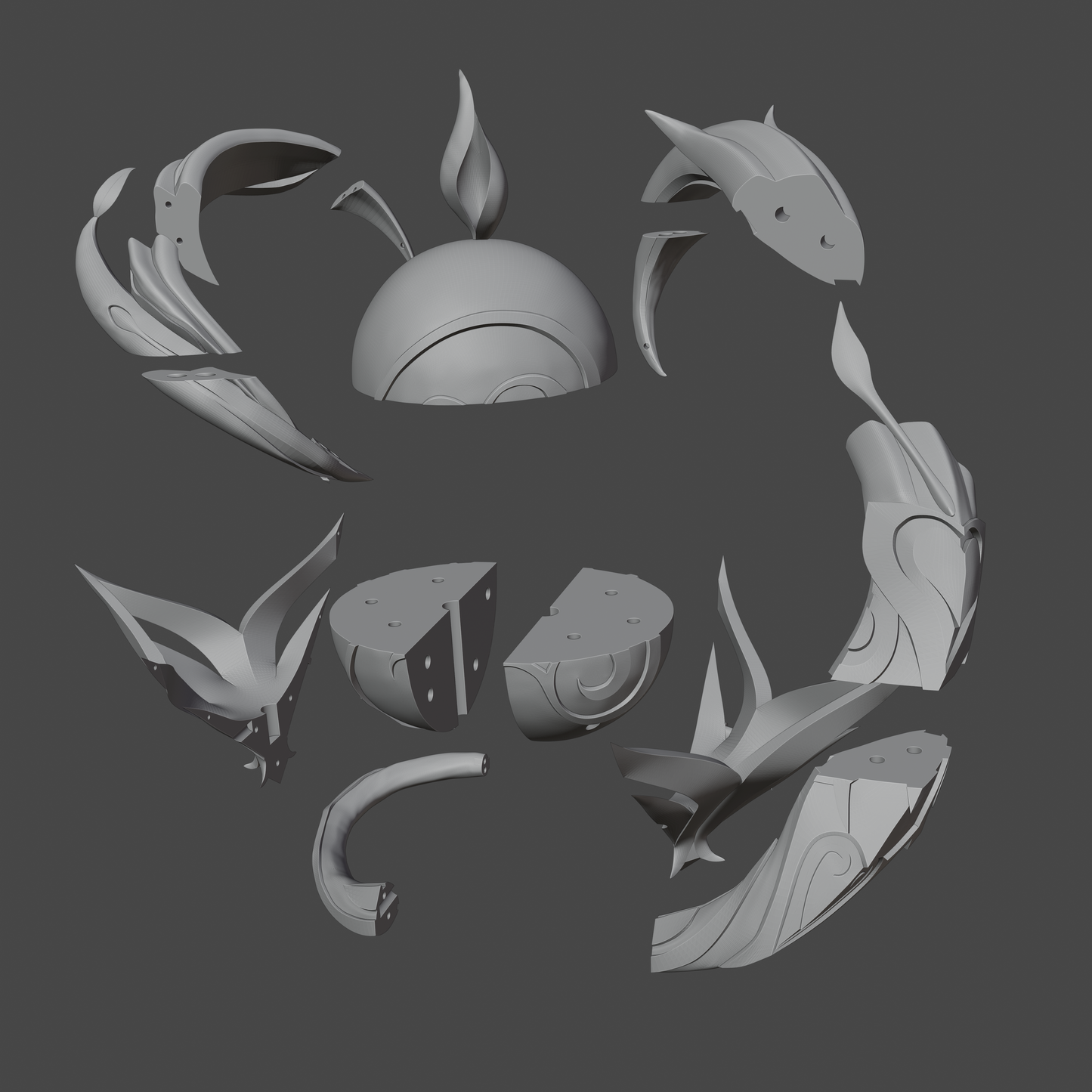 Fruit of Fulfillment - Digital 3D Model - Genshin Impact - Lisa Minci Cosplay