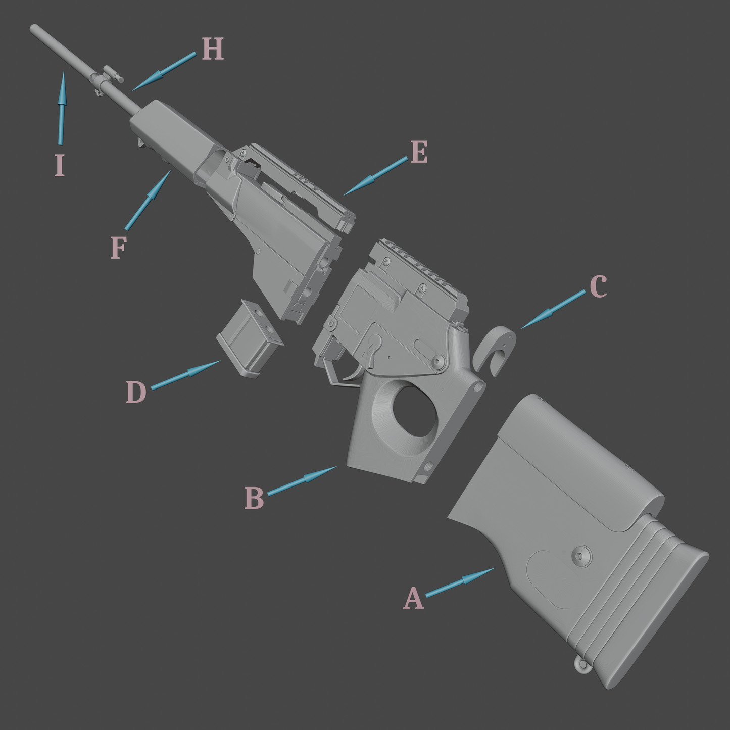 Stingray - Digital 3D Model - Resident Evil 4 - Leon Kennedy Cosplay