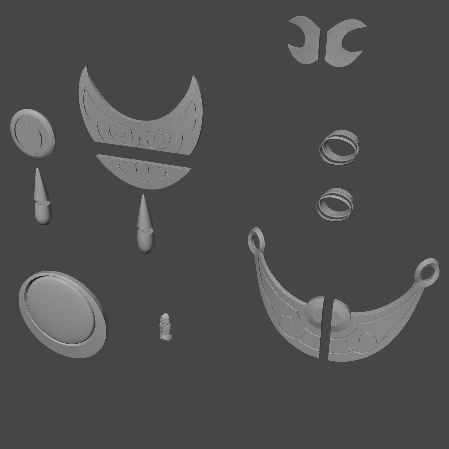 Jingliu Accessories - Digital 3D Model - Honkai: Star Rail - Jingliu Cosplay