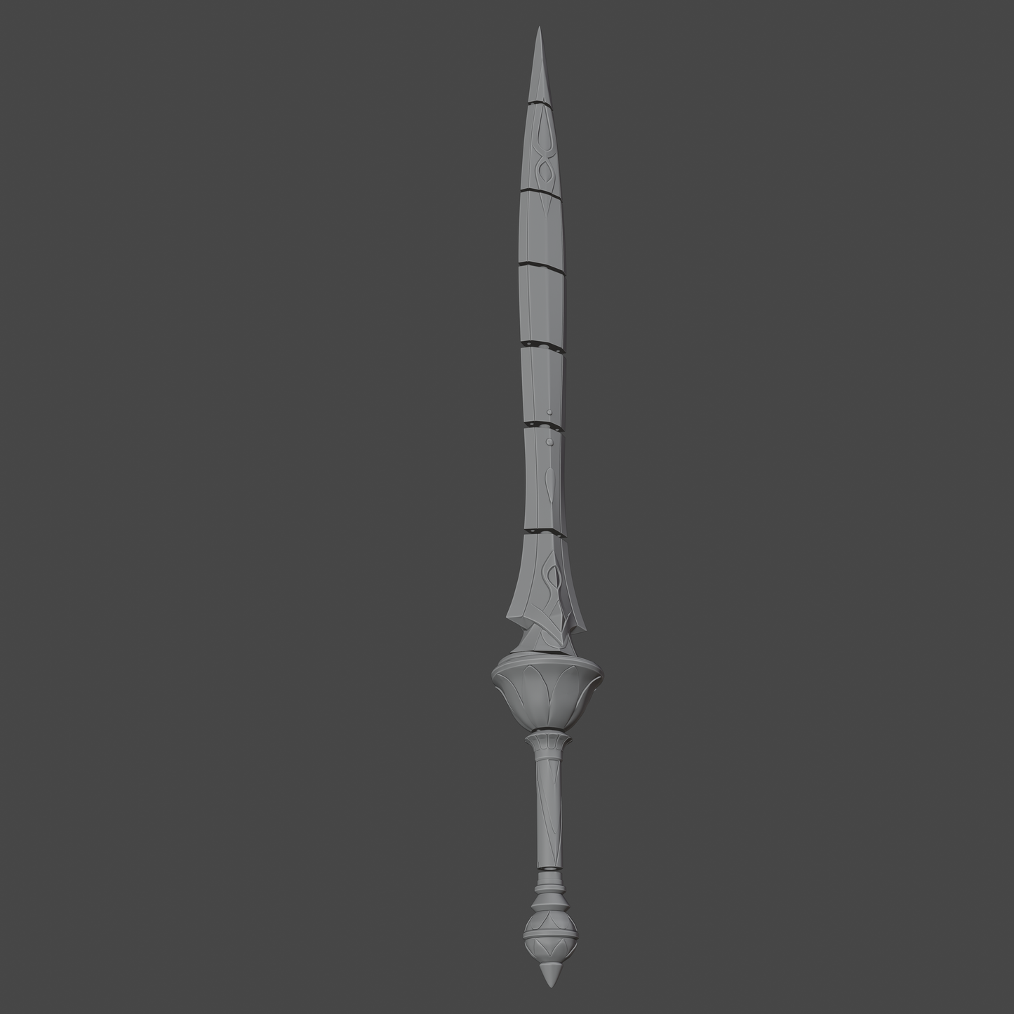 Xiphos Moonlight Sword - Digital 3D Model- Genshin Impact - Kaedehara Kazuha Cosplay