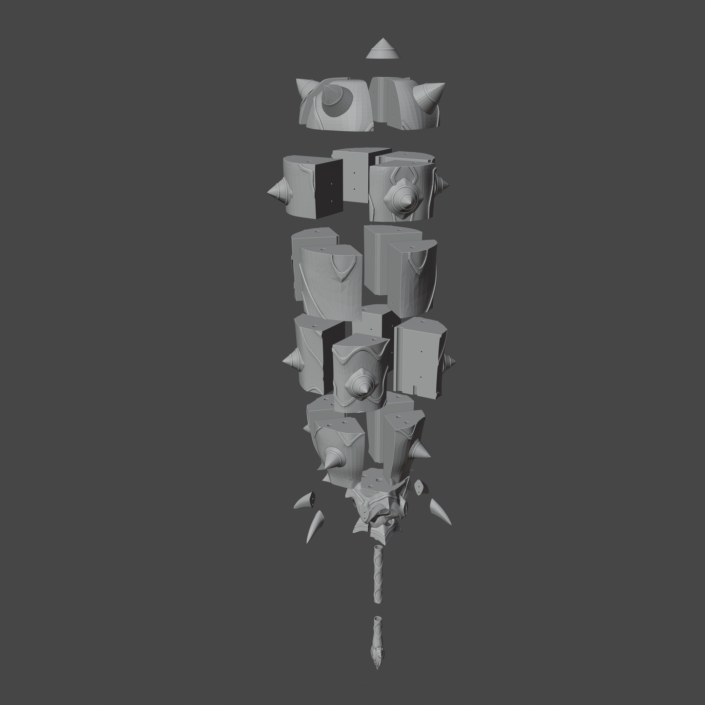 Itto Mace - Digital 3D Model - Genshin Impact - Arataki Itto Cosplay