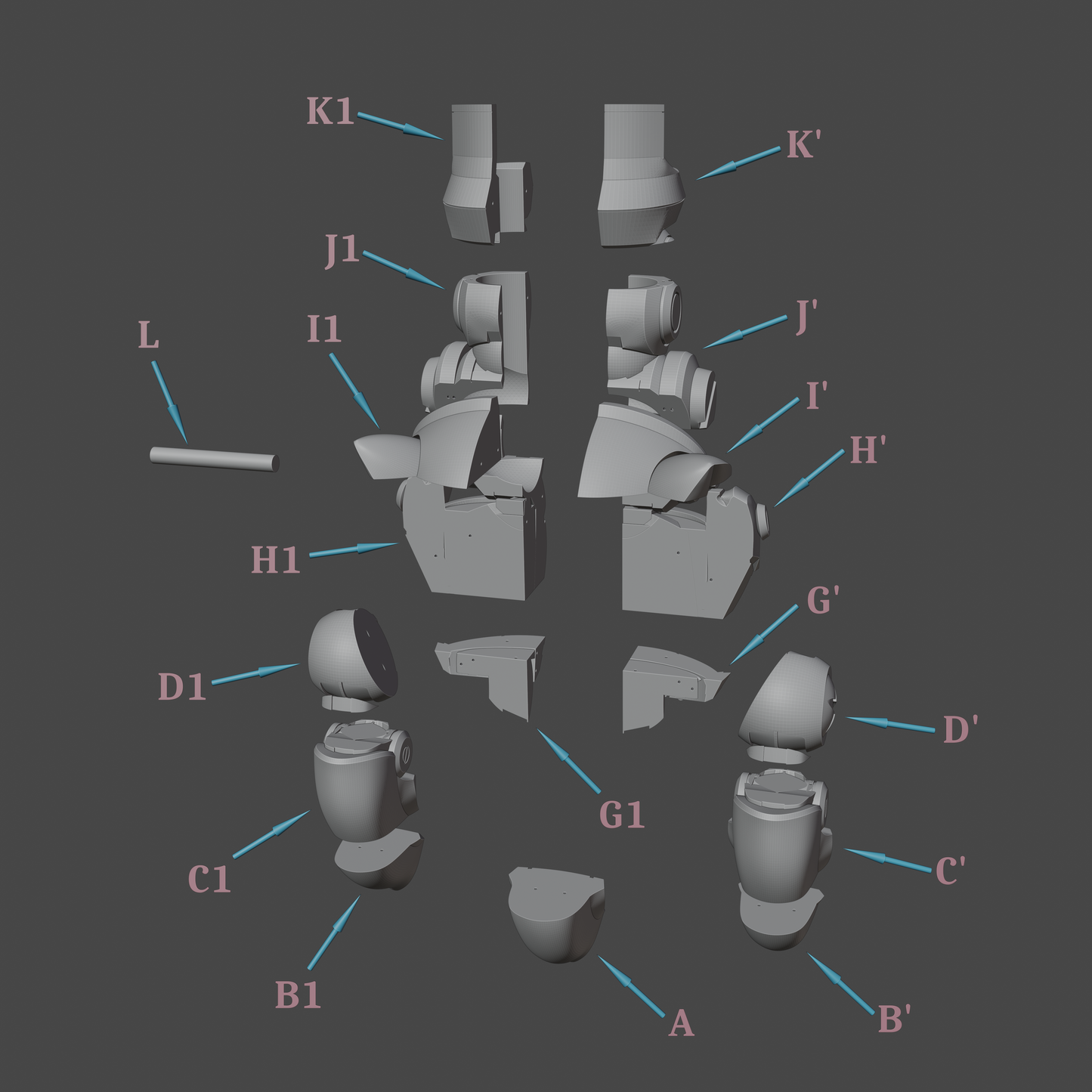Hook Glove - Digital 3D Model - Honkai: Star Rail - Hook Cosplay