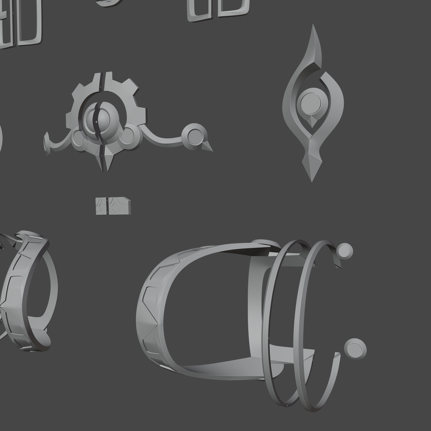 Misha's Accessories - Digital 3D Model - Honkai: Star Rail - Misha Cosplay