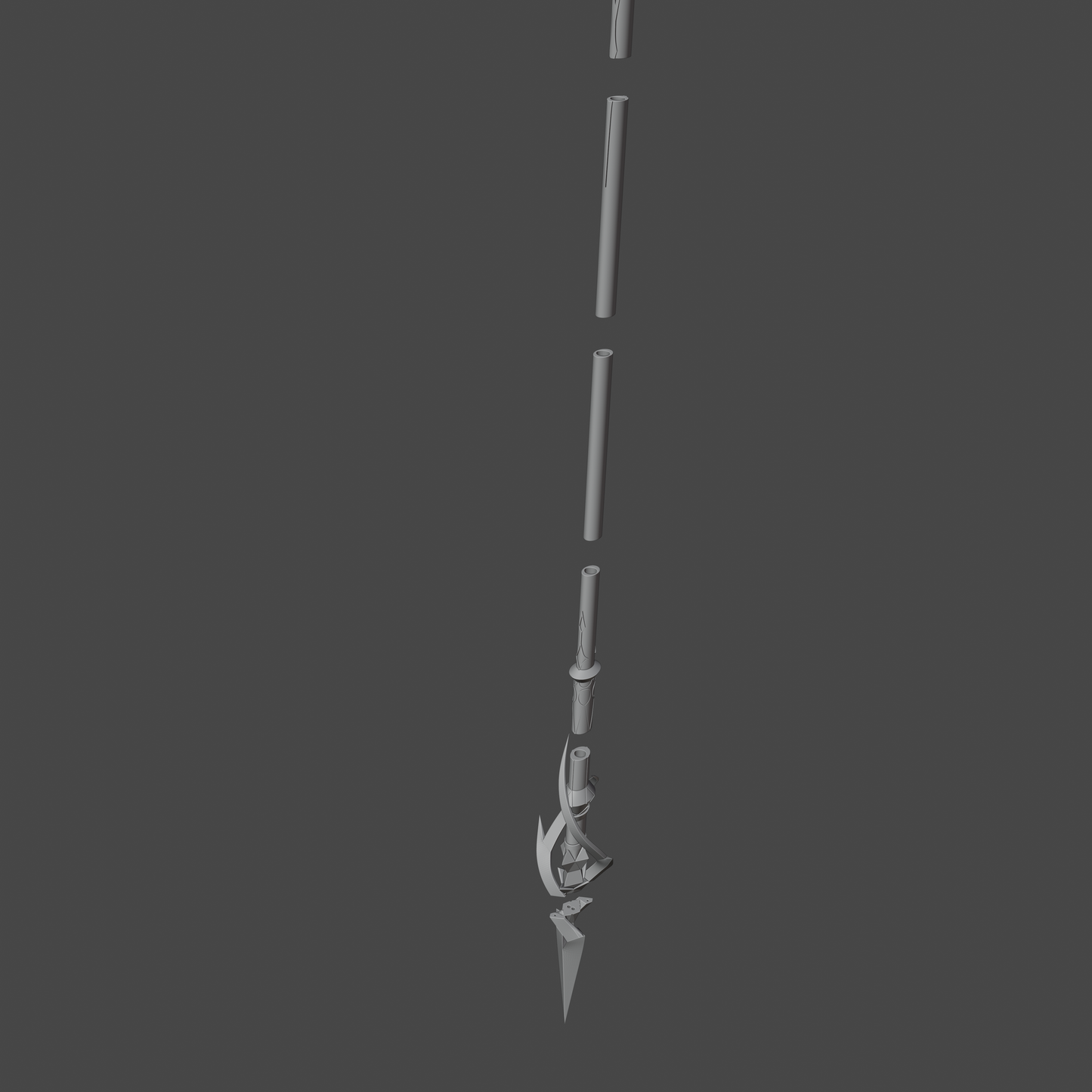 Arlecchino's Scythe - Digital 3D Model - Genshin Impact - Arlecchino Cosplay