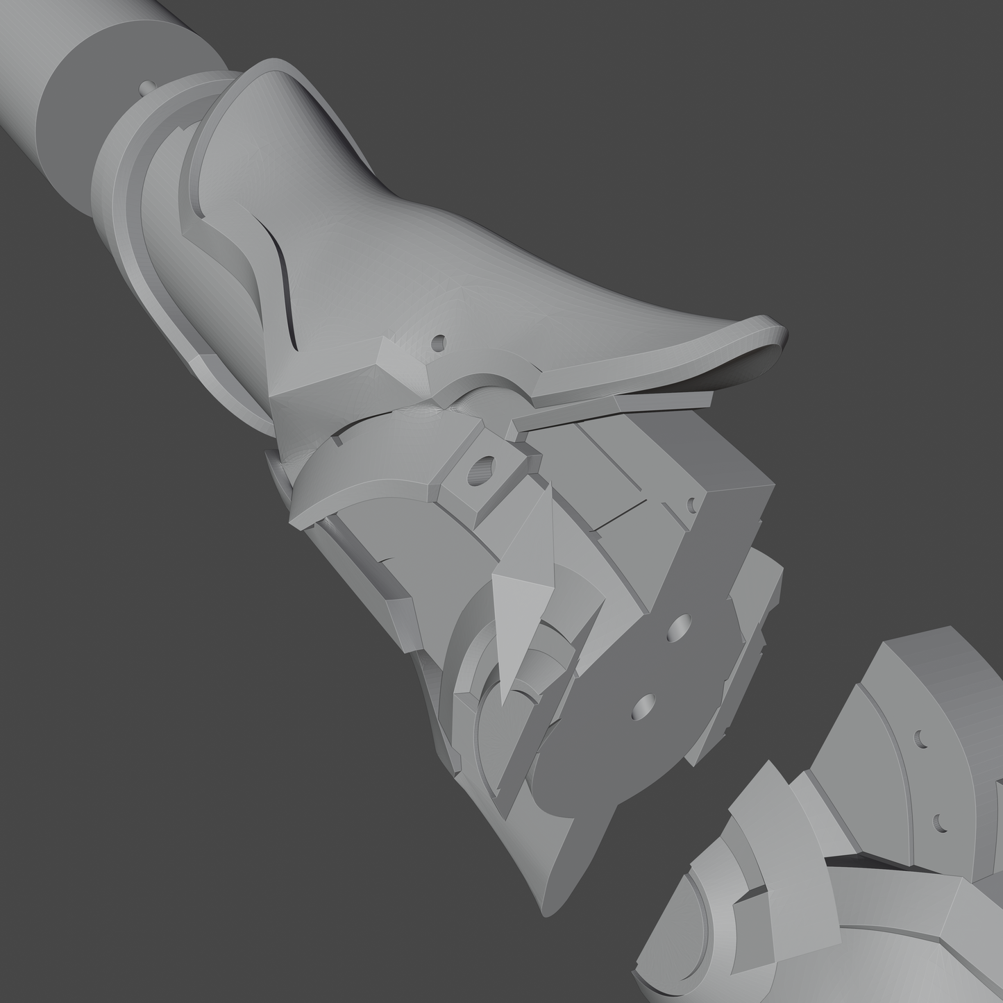Cryogunner Legionnaire Gun - Digital 3D Model - Genshin Impact - Cryogunner Legionnaire Cosplay