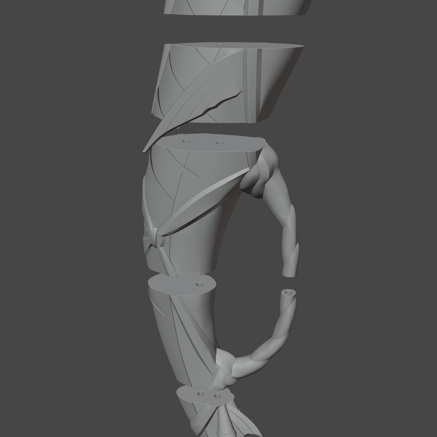 End of Line Bow - Digital 3D Model - Genshin Impact - Kujou Sara Cosplay
