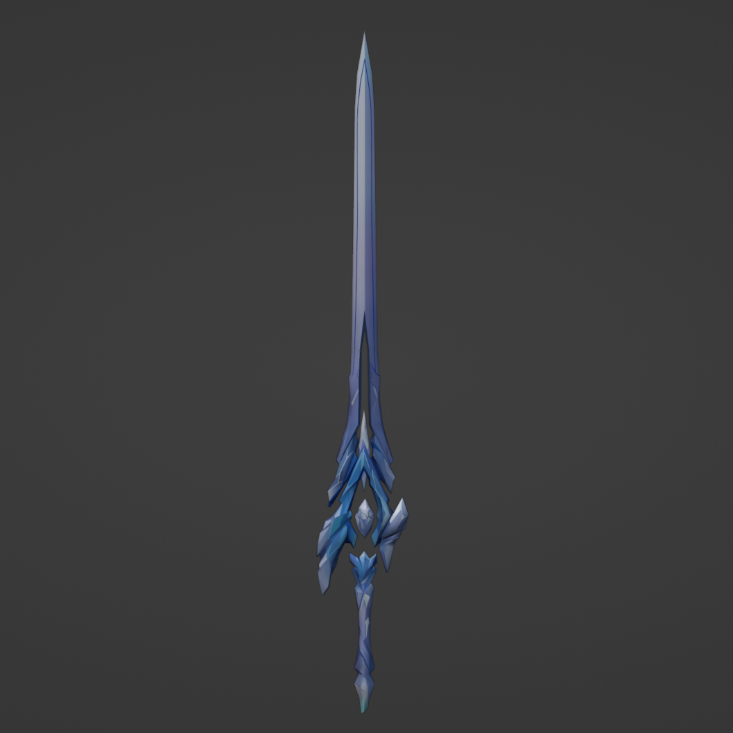 Jingliu Small Sword - Digital 3D Model - Honkai: Star Rail - Jingliu Cosplay