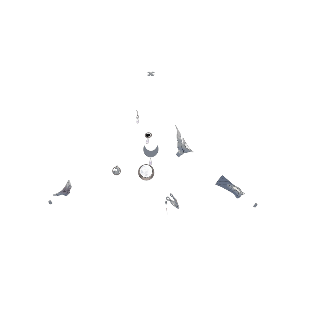 Jingliu Accessories - Digital 3D Model - Honkai: Star Rail - Jingliu Cosplay
