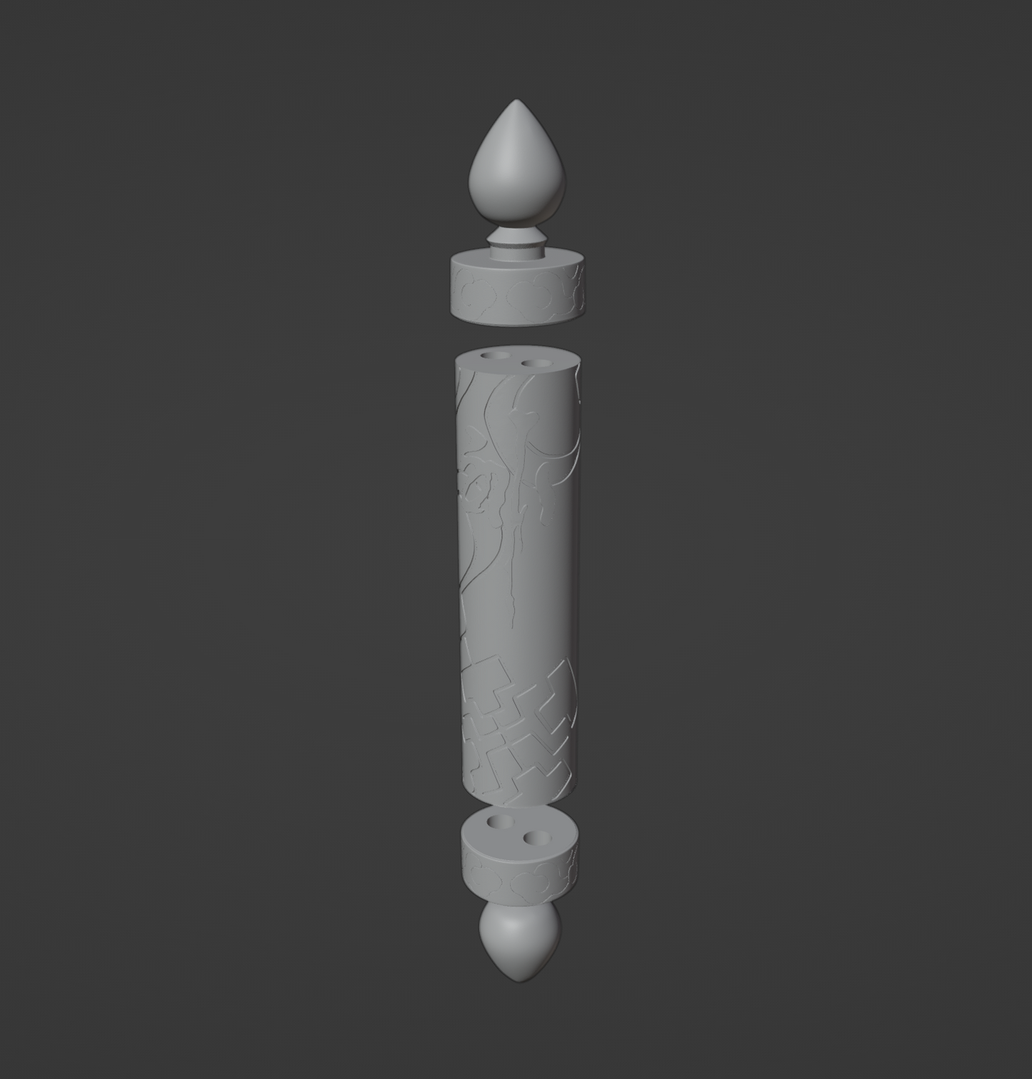 Jing Yuan Scroll - Digital 3D Model - Honkai: Star Rail - Jing Yuan Cosplay