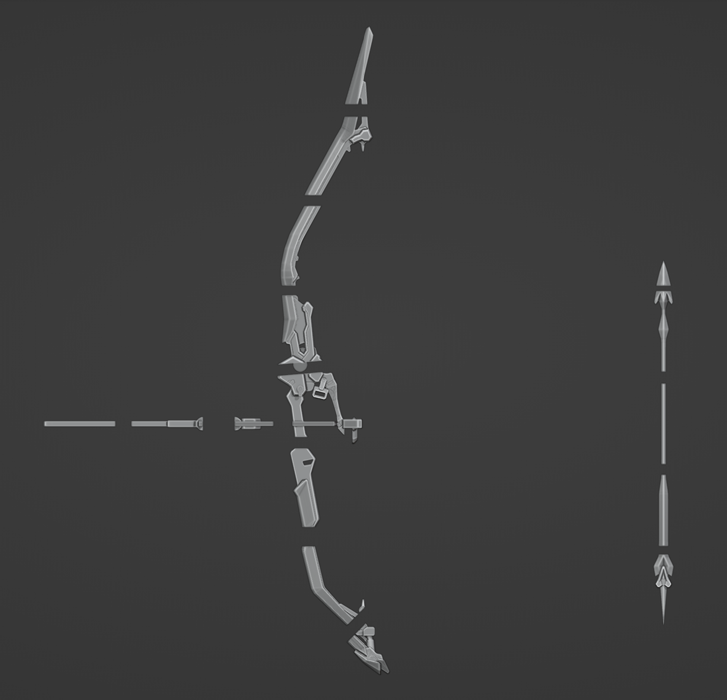 March 7th Bow - Digital 3D Model - Honkai: Star Rail - March 7th Cosplay