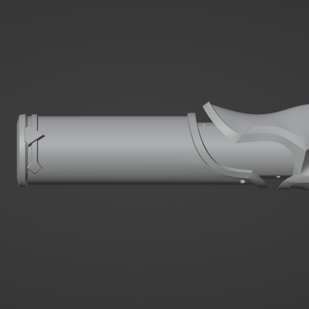 Cryogunner Legionnaire Gun - Digital 3D Model - Genshin Impact - Cryogunner Legionnaire Cosplay