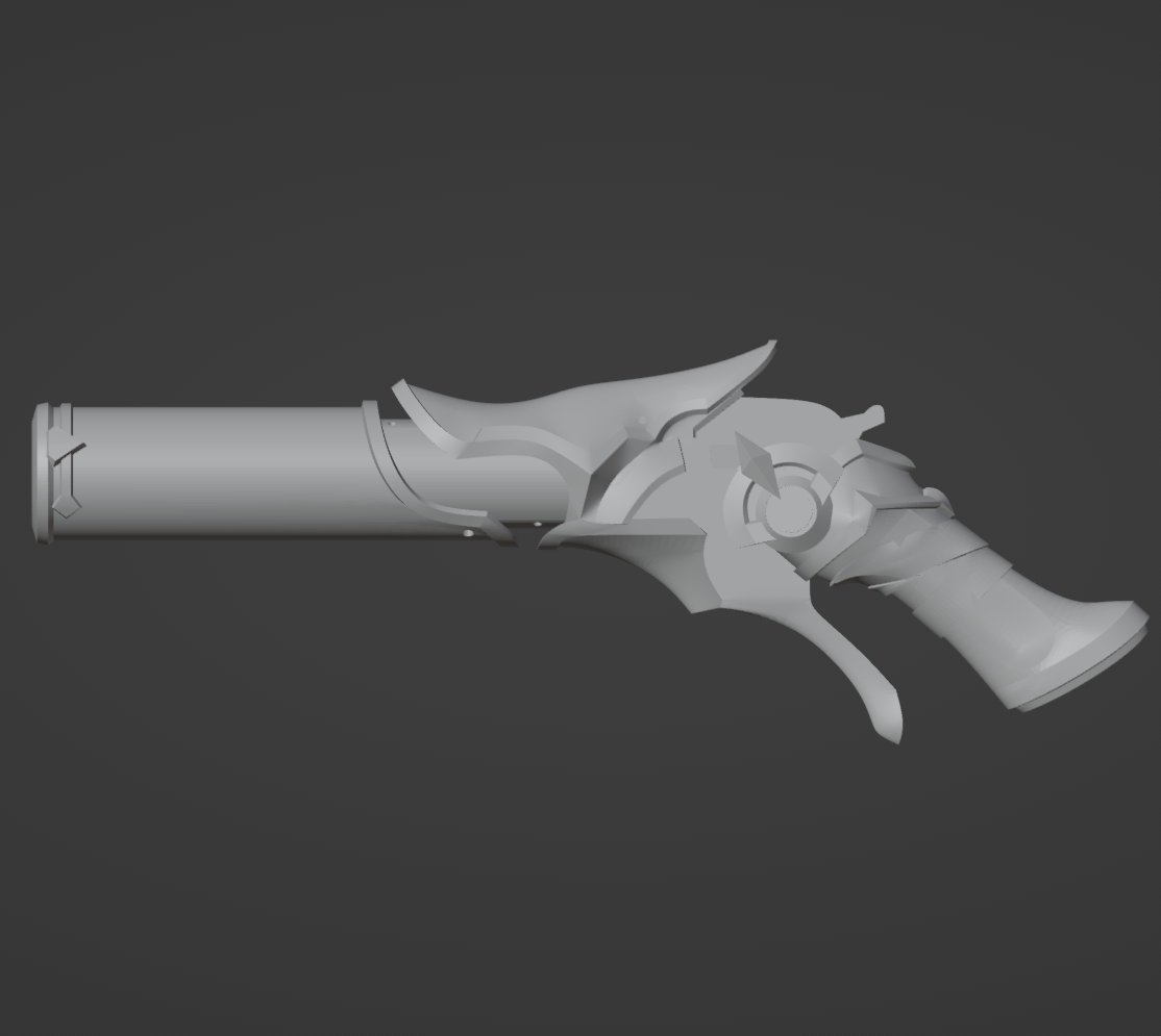 Cryogunner Legionnaire Gun - Digital 3D Model - Genshin Impact - Cryogunner Legionnaire Cosplay