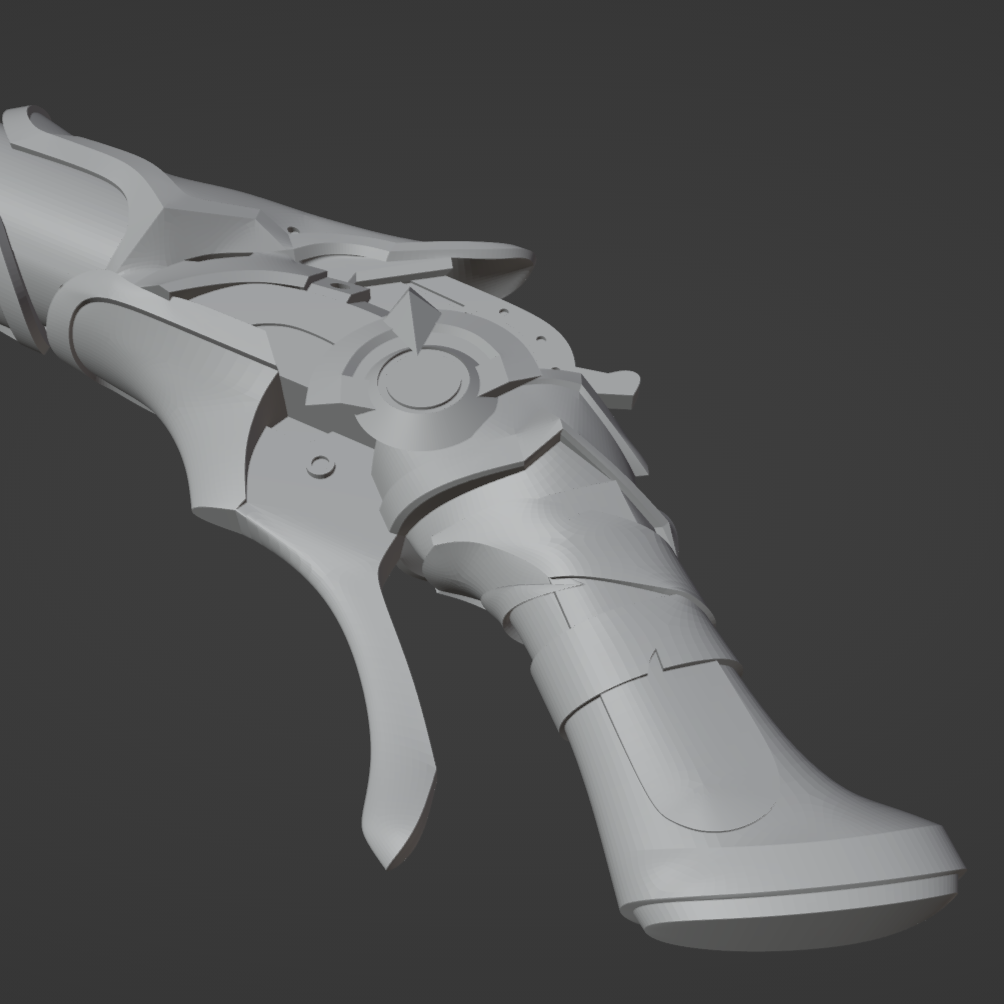 Cryogunner Legionnaire Gun - Digital 3D Model - Genshin Impact - Cryogunner Legionnaire Cosplay