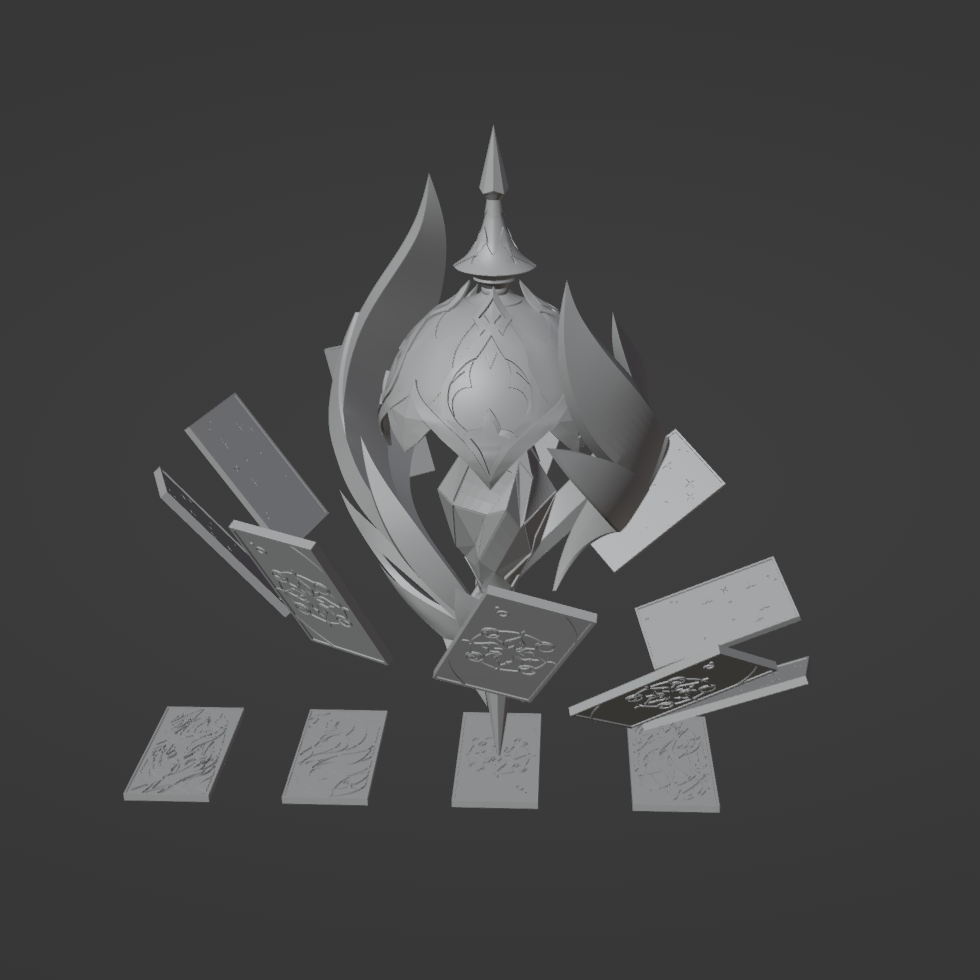 Black Swan's Weapon - Digital 3D Model - Honkai: Star Rail - Black Swan Cosplay