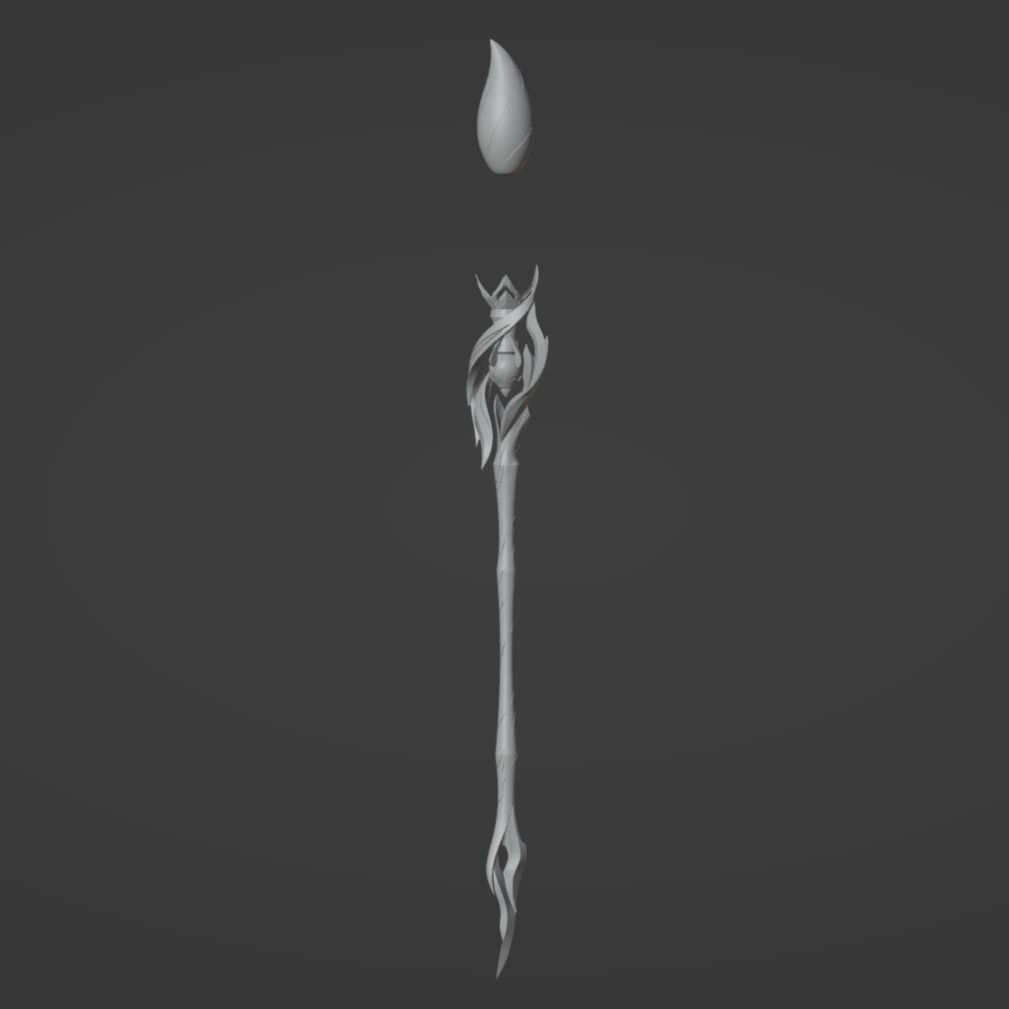 Hanya's Brush Wand - Digital 3D Model - Honkai: Star Rail - Hanya Cosplay