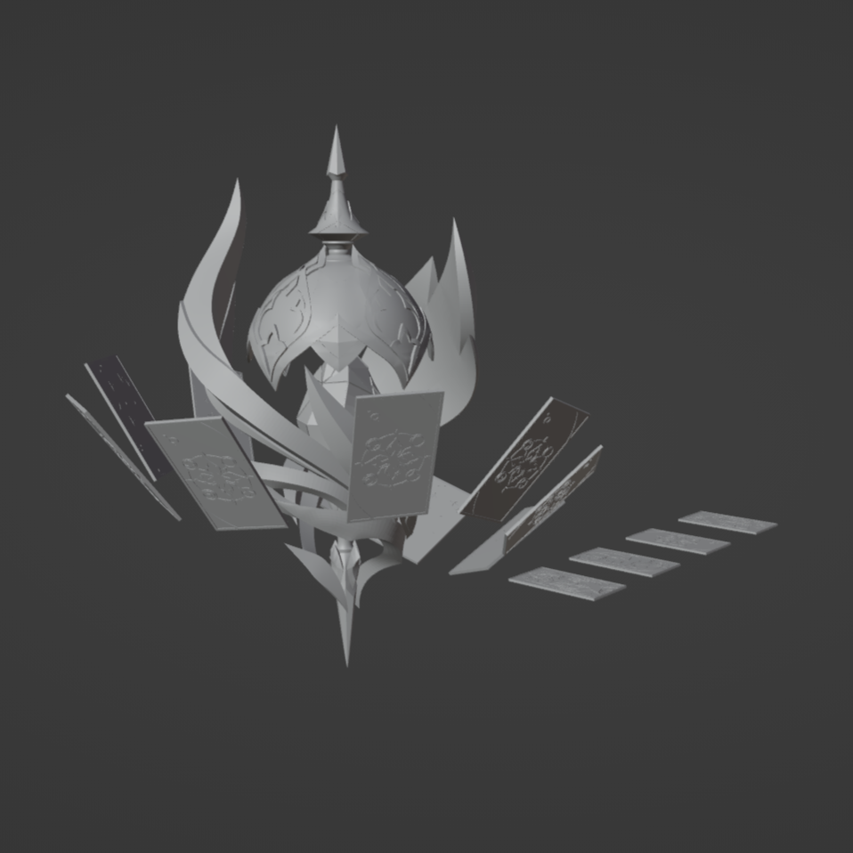 Black Swan's Weapon - Digital 3D Model - Honkai: Star Rail - Black Swan Cosplay