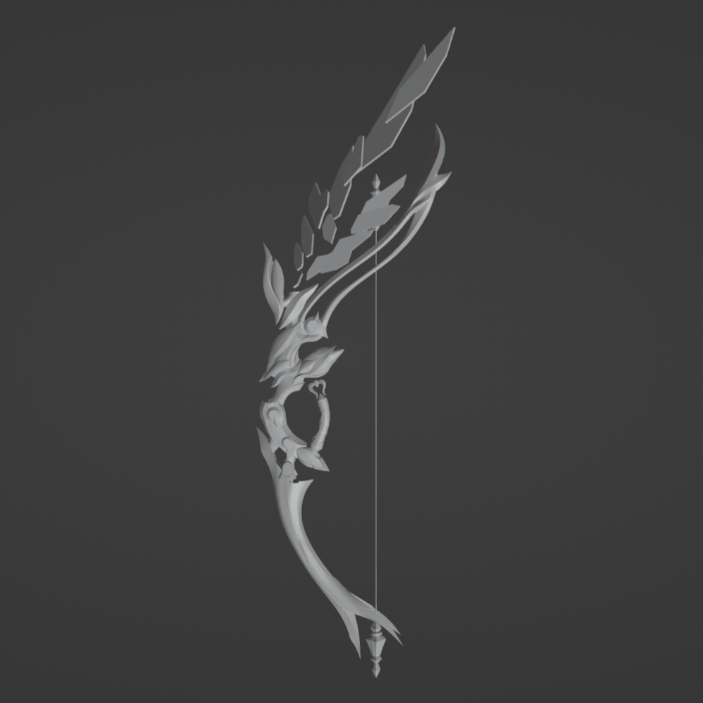 Flawless Return Bow - Digital 3D Model - Honkai Impact 3rd - Elysia Cosplay