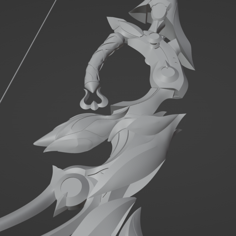 Flawless Return Bow - Digital 3D Model - Honkai Impact 3rd - Elysia Cosplay