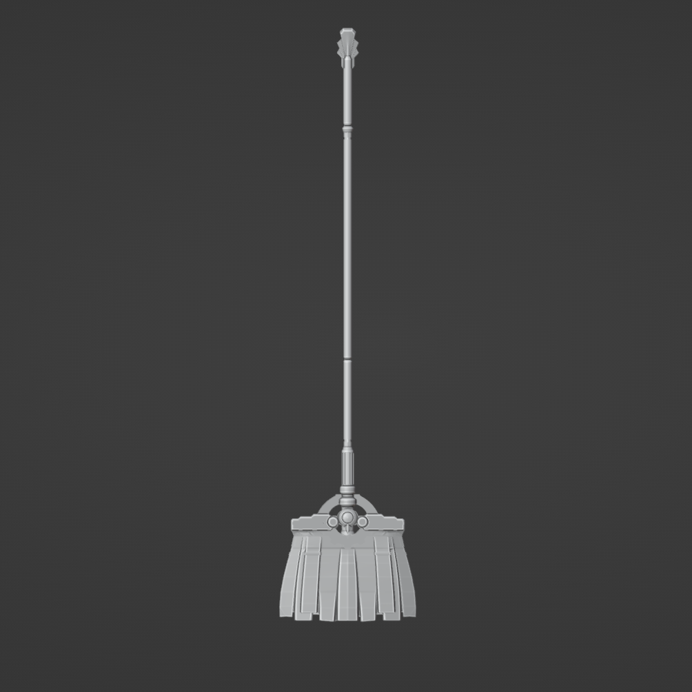 Misha's Mop - Digital 3D Model - Honkai: Star Rail - Misha Cosplay