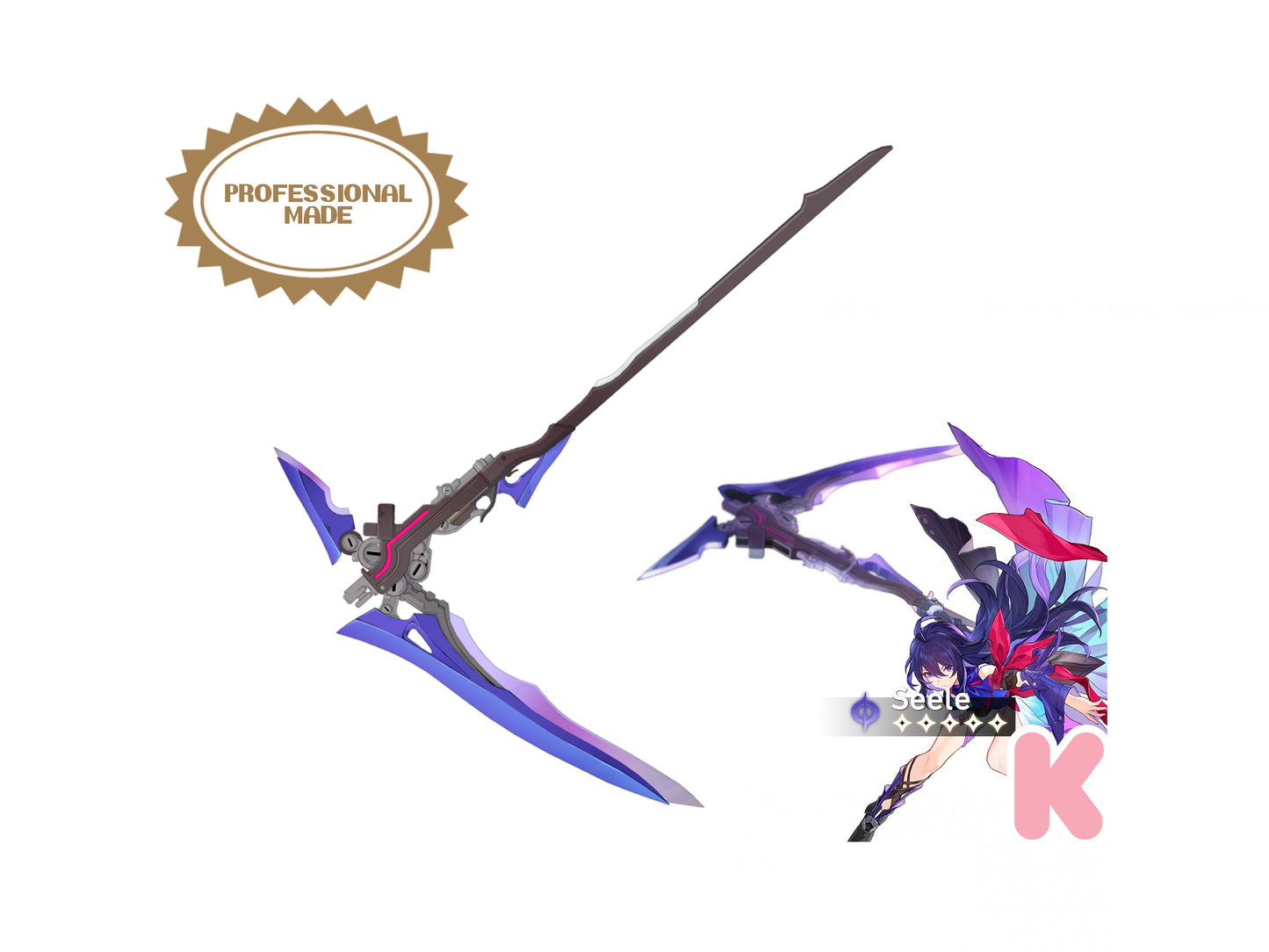 Seele Scythe - Digital 3D Model - Honkai: Star Rail - Seele Cosplay