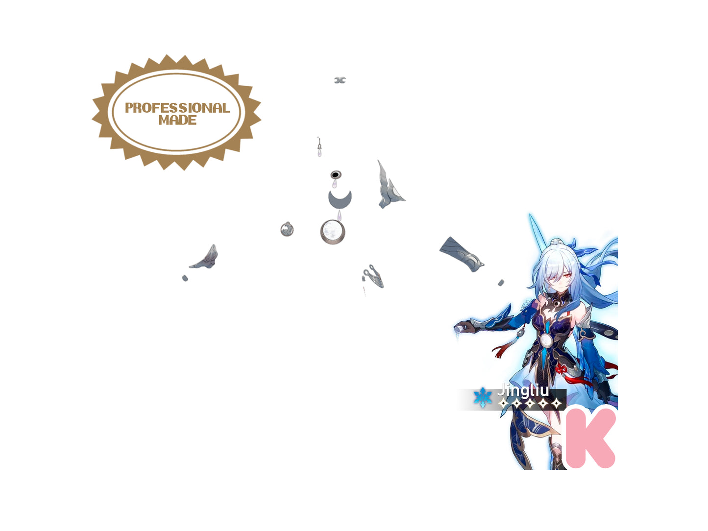 Jingliu Accessories - Digital 3D Model - Honkai: Star Rail - Jingliu Cosplay