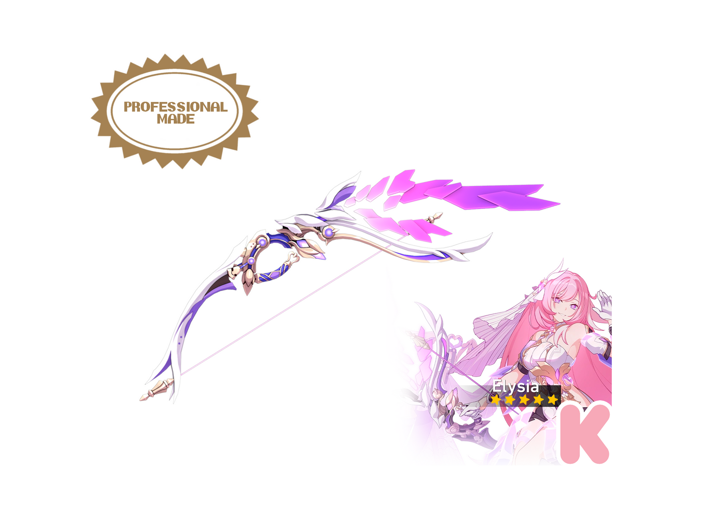 Flawless Return Bow - Digital 3D Model - Honkai Impact 3rd - Elysia Cosplay