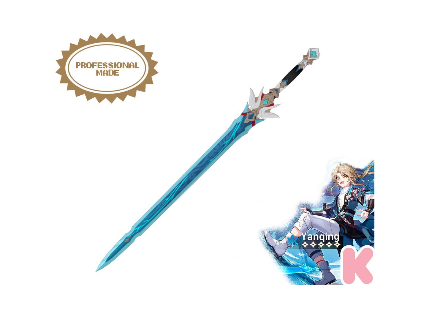 Yanqing Sword - Digital 3D Model Files and Physical 3D Printed Kit Options - Honkai: Star Rail Cosplay - Yanqing Cosplay