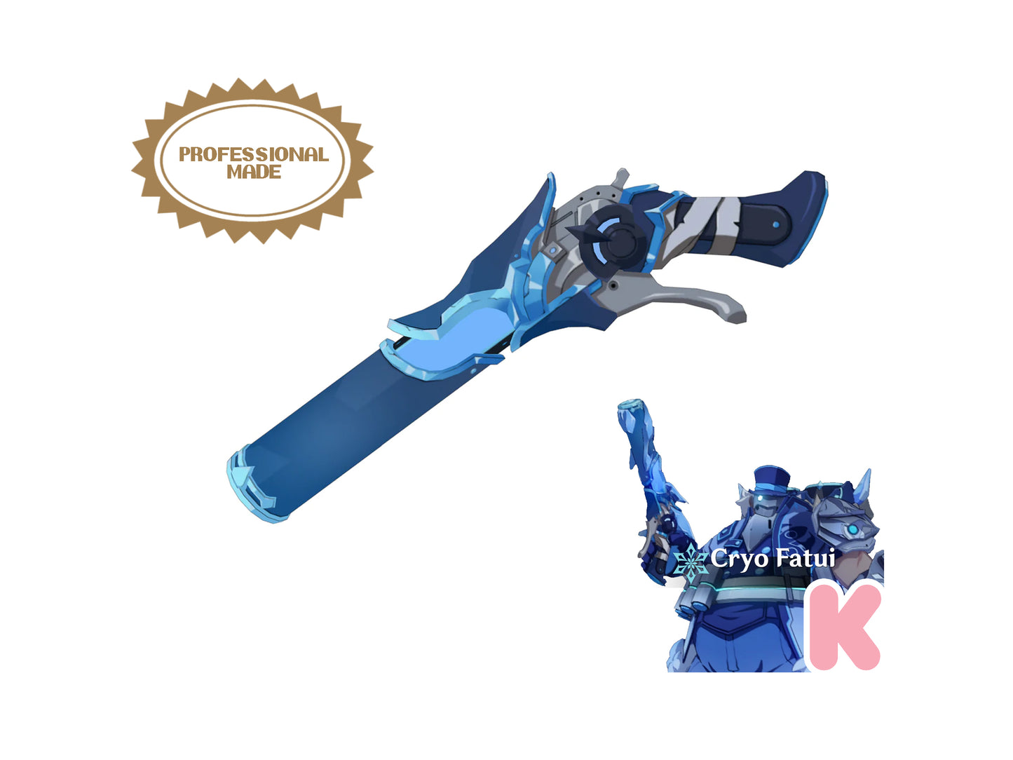 Cryogunner Legionnaire Gun - Digital 3D Model - Genshin Impact - Cryogunner Legionnaire Cosplay