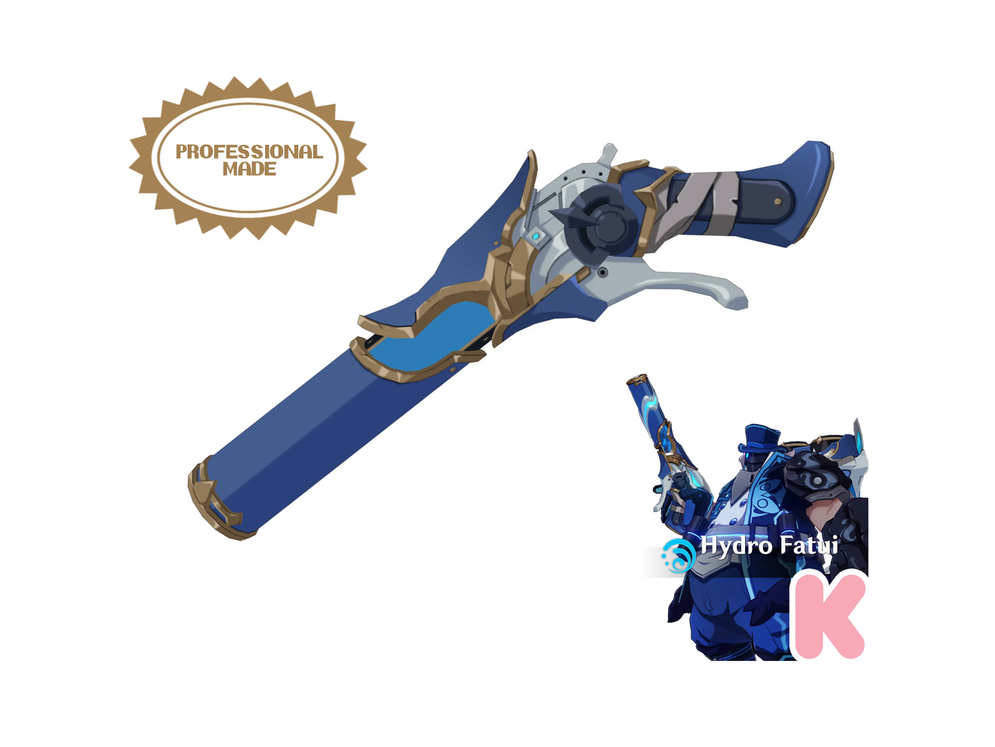 Hydrogunner Legionnaire Gun - Digital 3D Model - Genshin Impact - Hydrogunner Legionnaire Cosplay