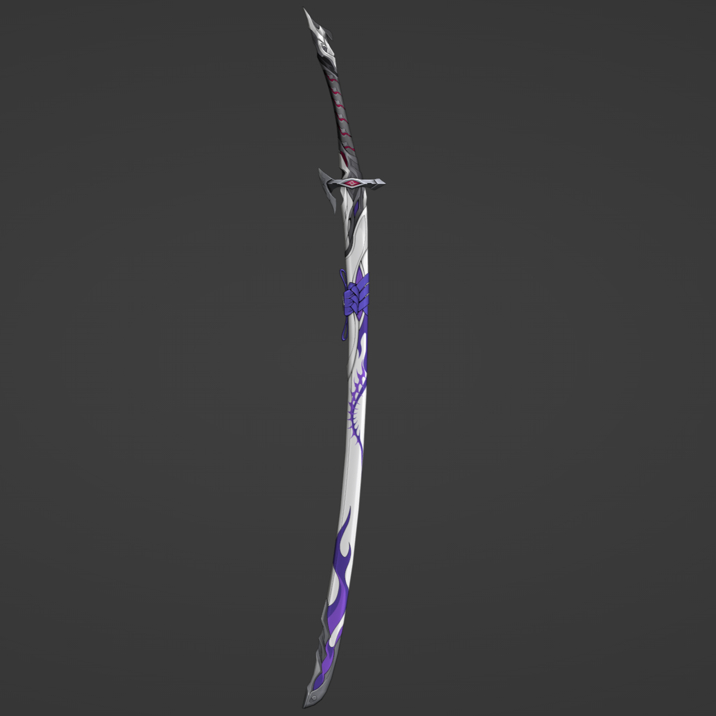 Acheron's Katana - Digital 3D Model - Honkai: Star Rail - Acheron Cosplay