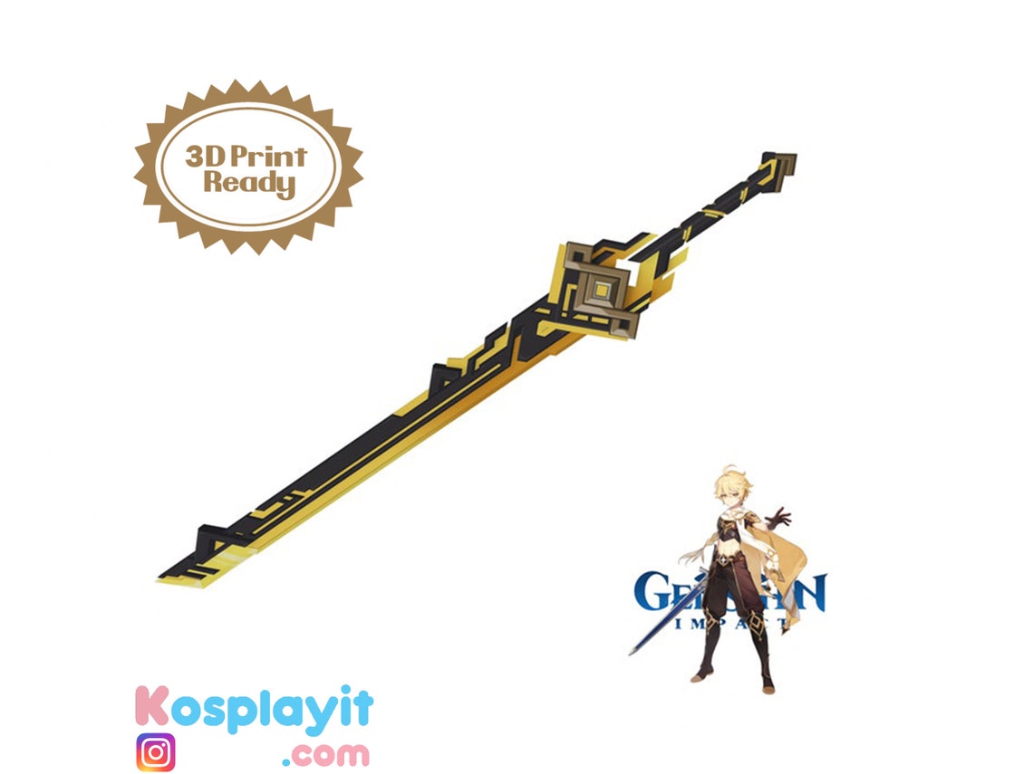 Summit Shaper - Digital 3D Model - Genshin Impact - Aether Cosplay