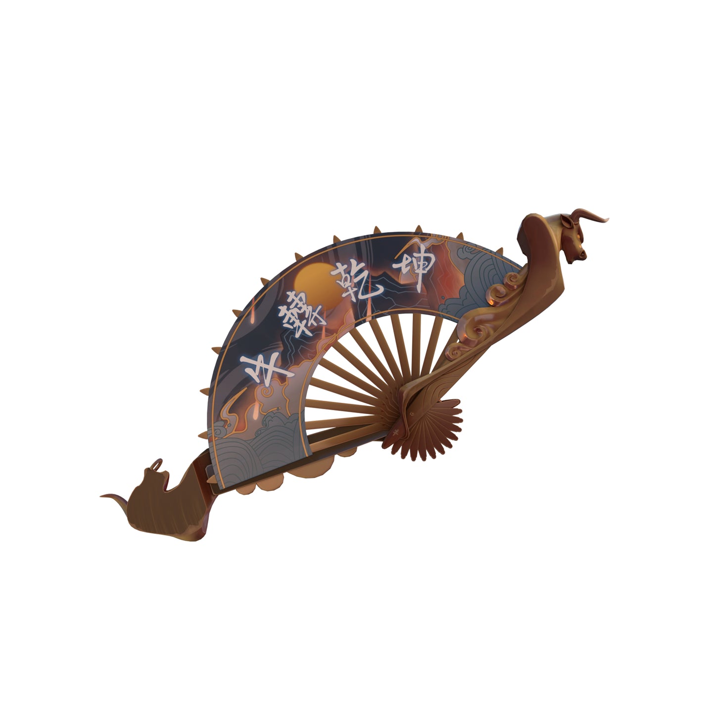 Celestial Fan Knife - Digital 3D Model - Valorant Cosplay