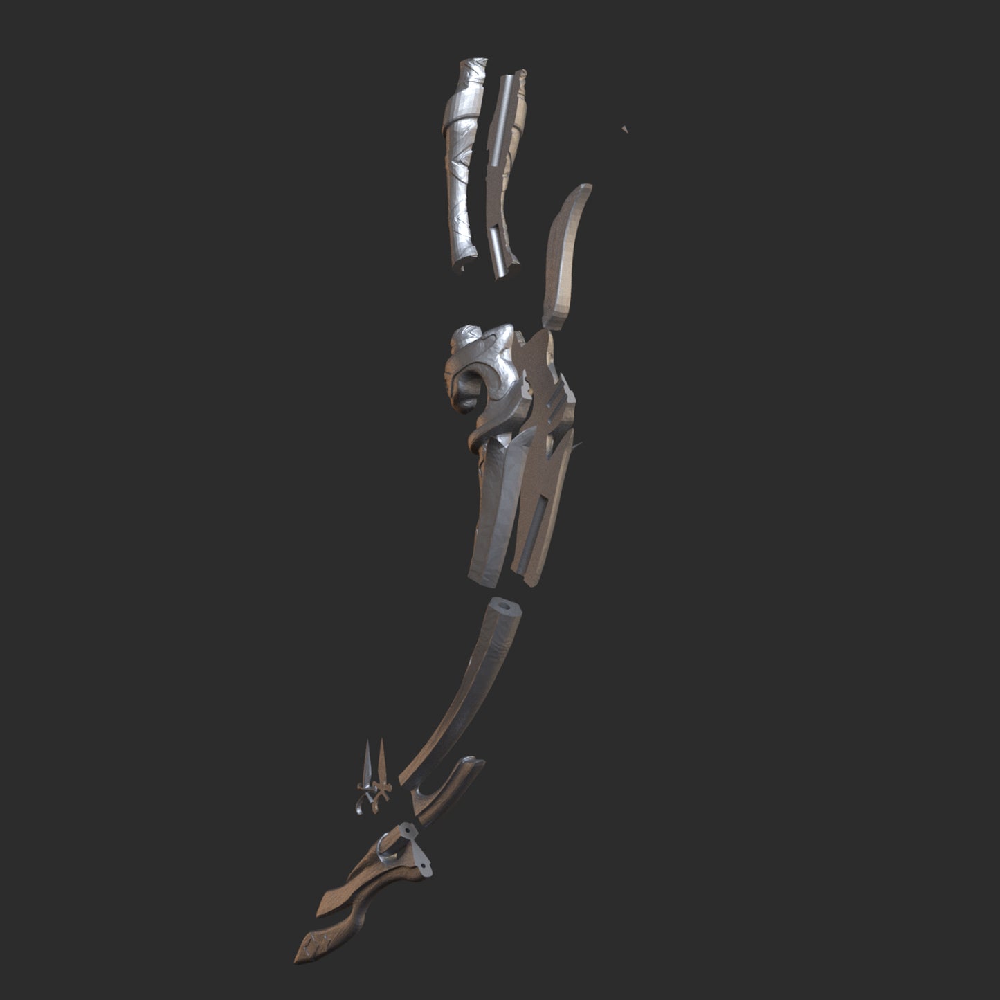 Amos' Bow - Digital 3D Model - Genshin Impact - Ganyu Cosplay