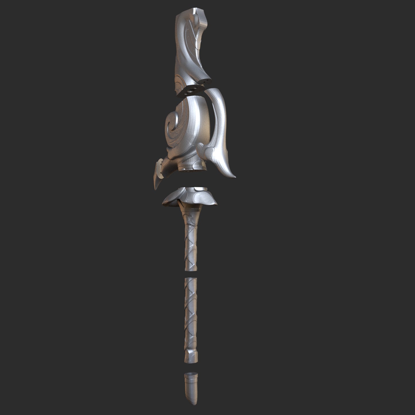 Akuoumaru - Digital 3D Model - Genshin Impact - Chongyun Cosplay