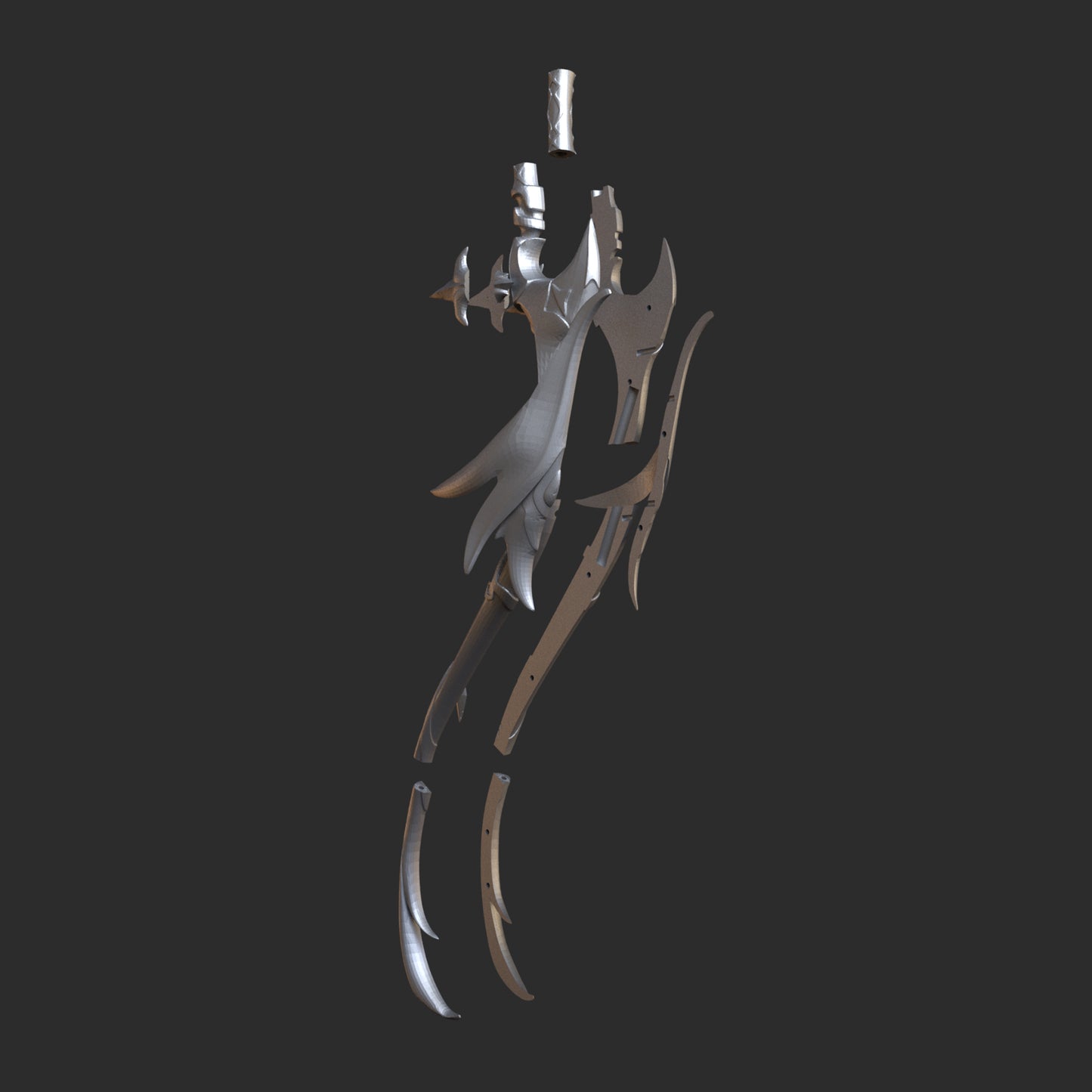 Favonius Warbow - Digital 3D Model - Genshin Impact - Gorou Cosplay
