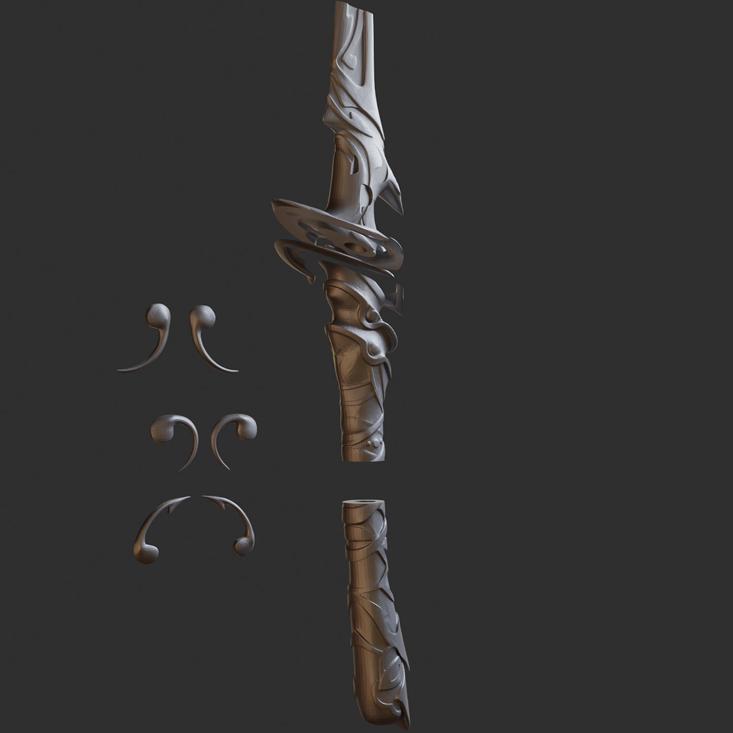 Shogun Raiden Katana - Digital 3D Model - Genshin Impact - Shogun Raiden Cosplay