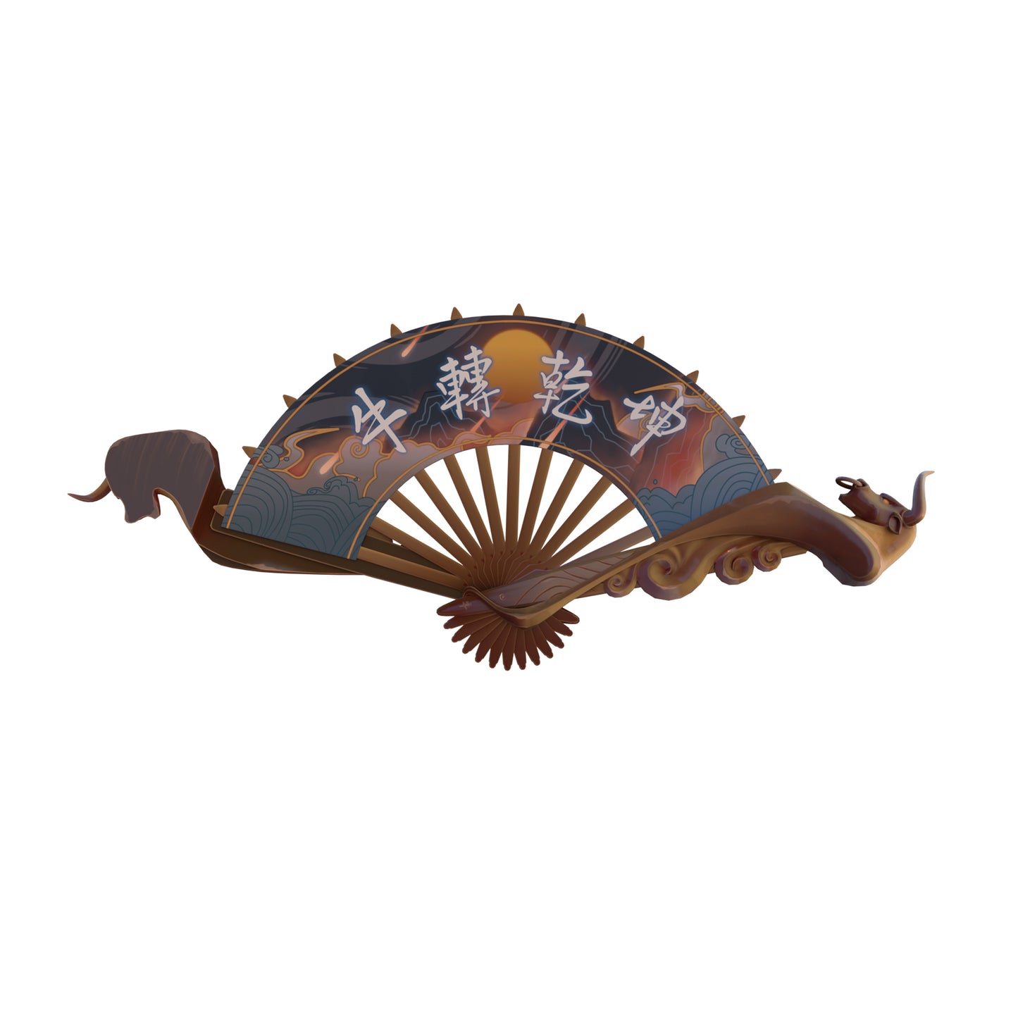 Celestial Fan Knife - Digital 3D Model - Valorant Cosplay