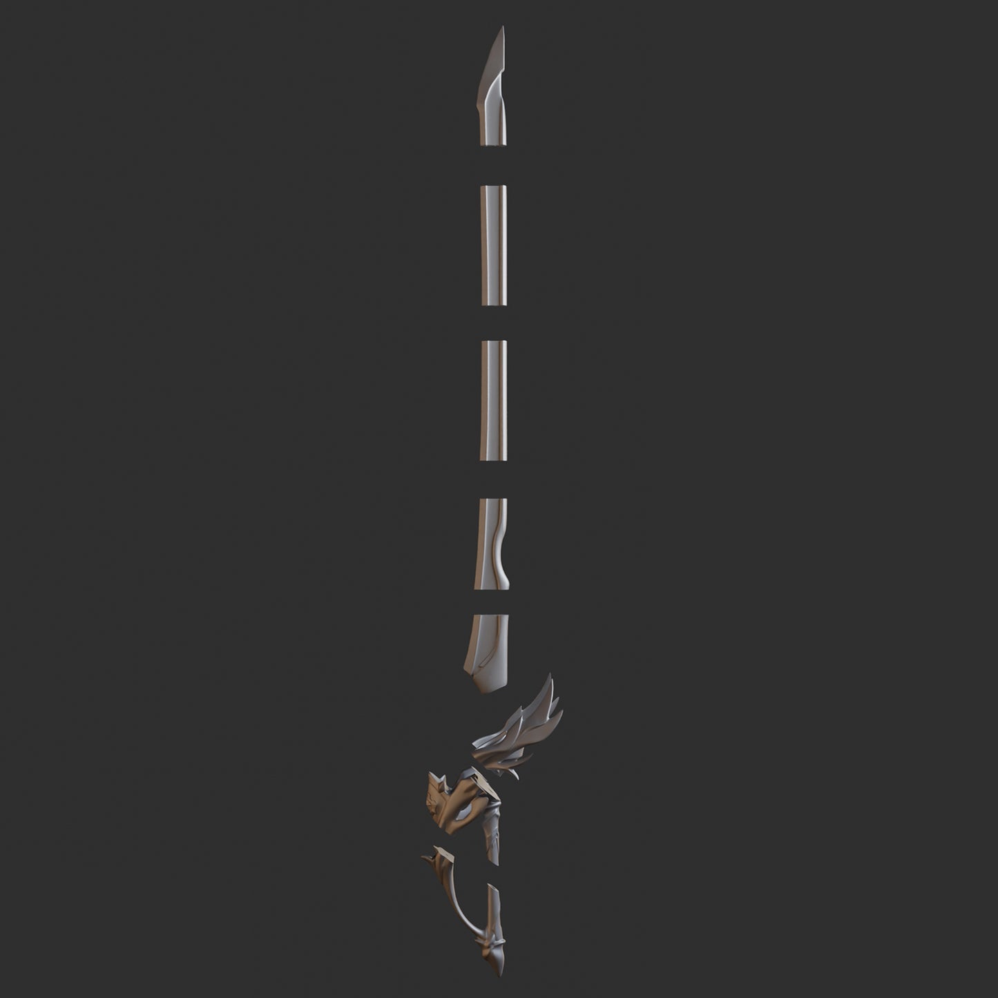 Aquila Favonia - Digital 3D Model - Genshin Impact - Qiqi Cosplay