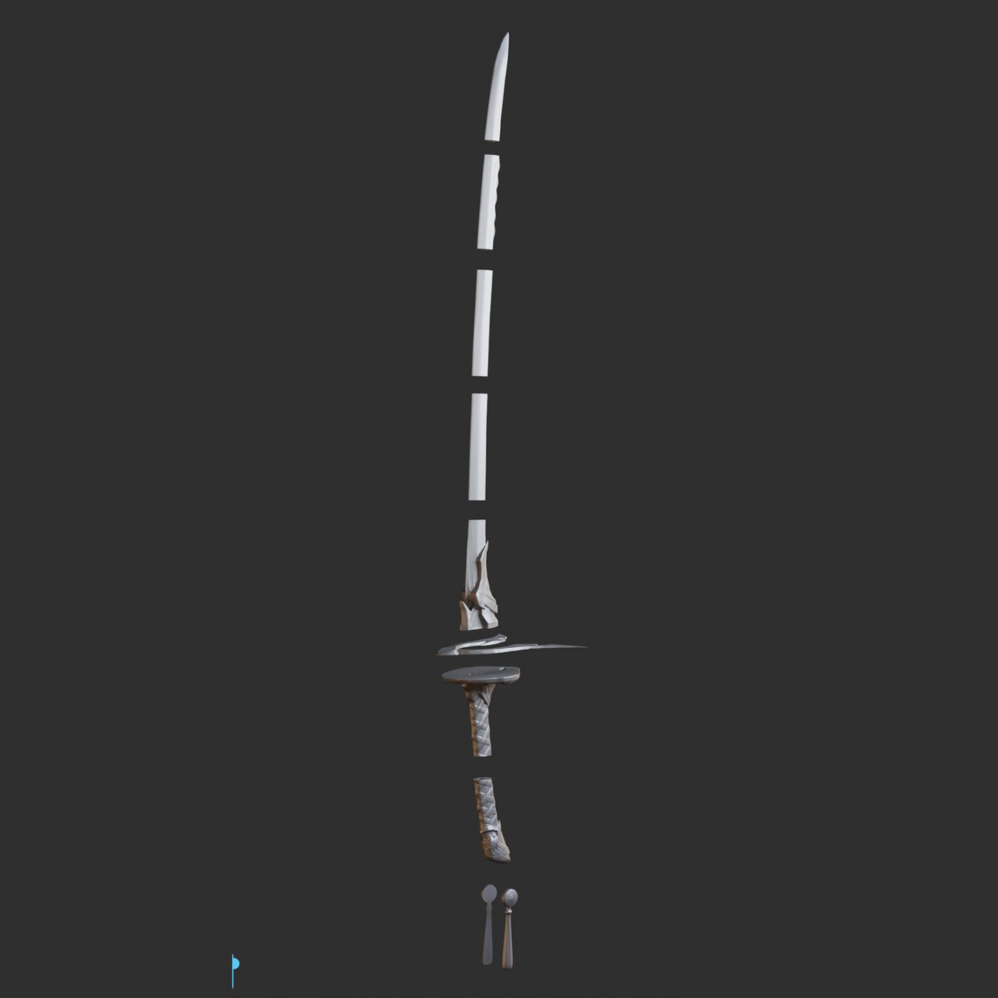 Bakufu - Digital 3D Model - Genshin Impact - Kaedehara Kazuha Cosplay