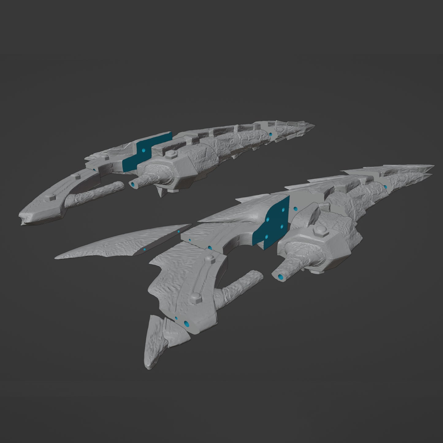 Usurper's Fulgur - Digital 3D Model - Monster Hunter World Cosplay