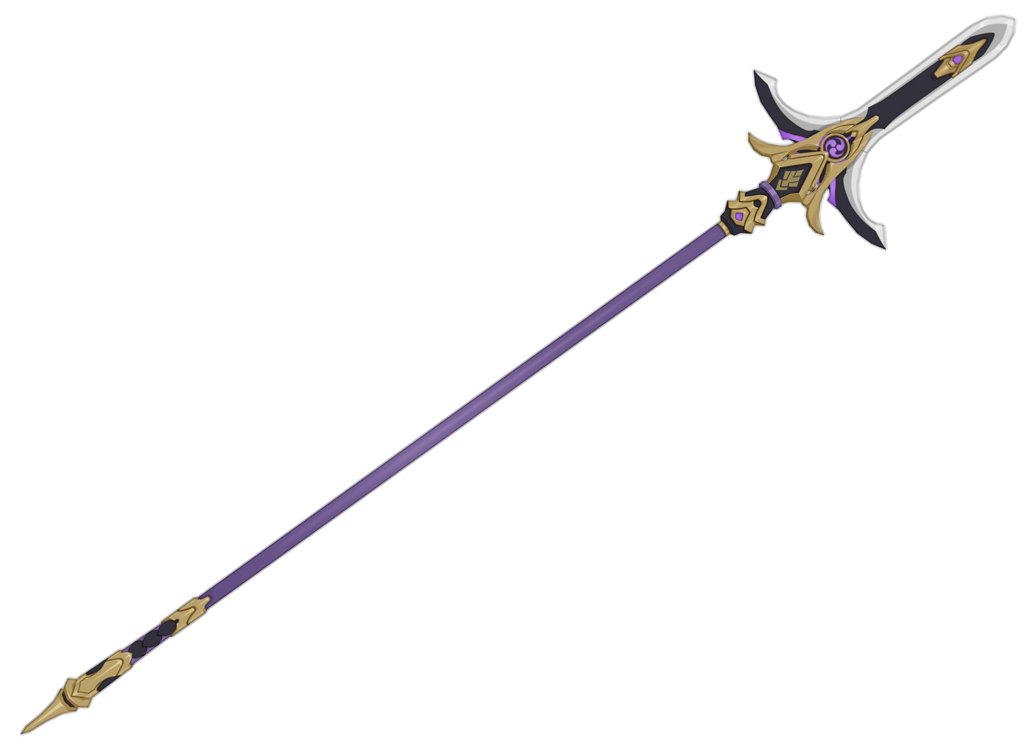 Kitain Cross Spear - Digital 3D Model - Genshin Impact - Shogun Raiden Cosplay