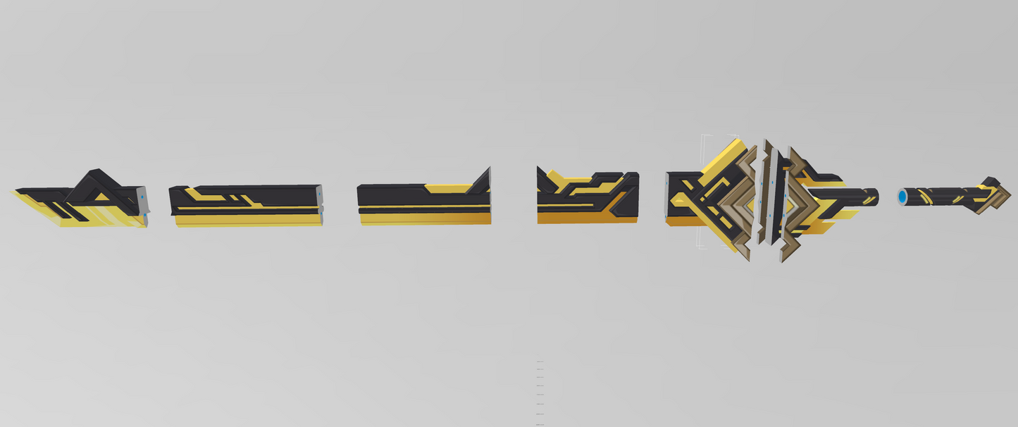 Summit Shaper - Digital 3D Model - Genshin Impact - Aether Cosplay