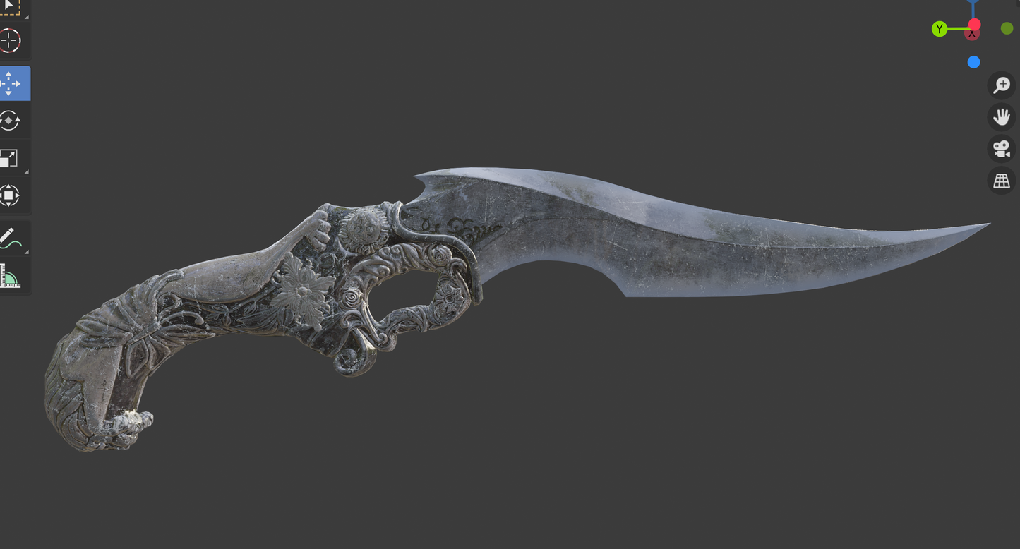 Dagger of Death's Flowers - Digital 3D Model - Resident Evil Village - Ethan Winters Cosplay